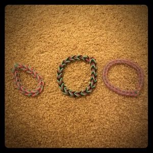 rainbowloom braselets and charms